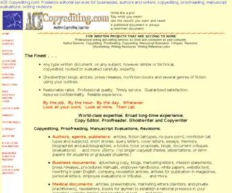 Acecopyediting.com(Freelance Editorial Services for Businesses) Screenshot