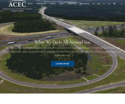Acecsc.org(The leading engineering voice of South Carolina) Screenshot