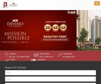 Acedivinonoida.net.in(Ace Divino 2/3 BHK Apartment Noida Extension) Screenshot