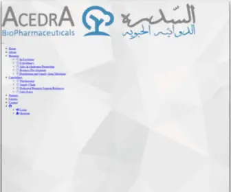 Acedrarx.com(ACEDRA PHARMACEUTICAL COMPANY) Screenshot