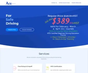 Acedrivingschool.ca(ACE Driving School) Screenshot