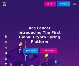 Acefaucet.com(Ace Faucet) Screenshot