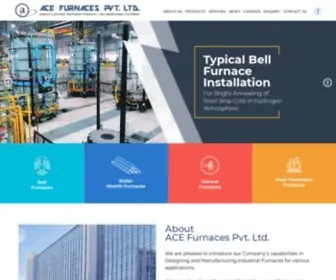 Acefurnaces.com(Industrial Heat Treatment Furnace Manufacturer Supplier Mumbai) Screenshot