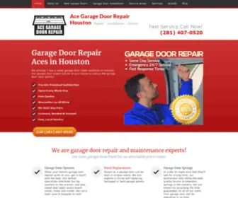 Acegaragedoorrepairhouston.com(Houston Garage Door Repair) Screenshot