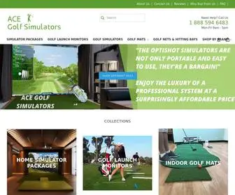 Acegolfsimulators.com(Ace Golf Simulators) Screenshot