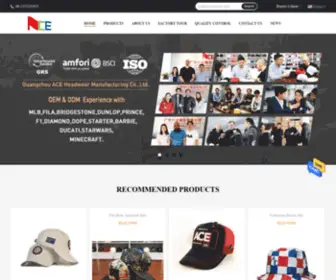 Aceheadwear.com(Custom Cap Manufacturer) Screenshot