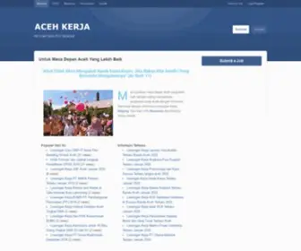 Acehkerja.com(Untuk Masa Depan Aceh Yang Lebih Baik) Screenshot