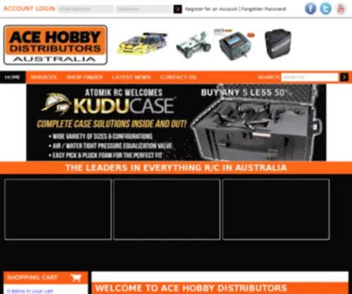 Acehobbyaustralia.com.au(Ace Hobby Distributors Aust P/L) Screenshot