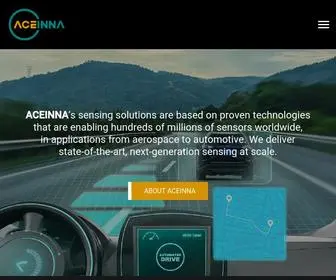 Aceinna.com(ACEINNA as a MEMS sensor and sensing solution company) Screenshot