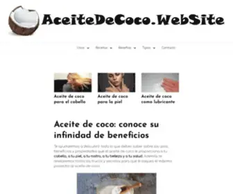 Aceitedecoco.website(Aceite de coco) Screenshot