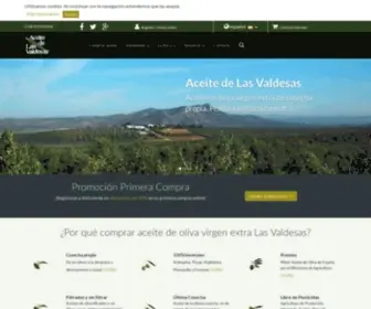 Aceitedelasvaldesas.com(Aceite de Oliva Virgen Extra Online) Screenshot