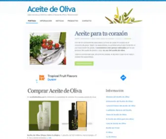 Aceitedeoliva.net(Aceite de Oliva en Internet) Screenshot