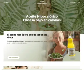 Aceitehipocalorico.com(Aceite Hipocalórico Ordesa bajo en calorías) Screenshot