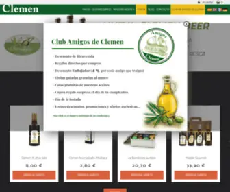 Aceitesclemen.com(Aceites Clemen) Screenshot