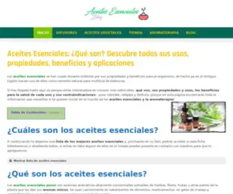 Aceitesesencialesblog.com(Descubre sus usos) Screenshot