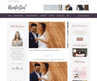 Aceitosim.com.br(Blog de casamento para noivas do Brasil) Screenshot