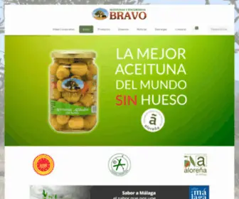 Aceitunasbravo.com(Aceitunas Bravo S.L. – Aceitunas y encurtidos de Málaga) Screenshot