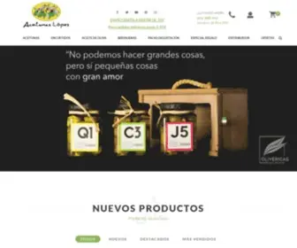 Aceitunaslopez.com(Aceitunas López) Screenshot