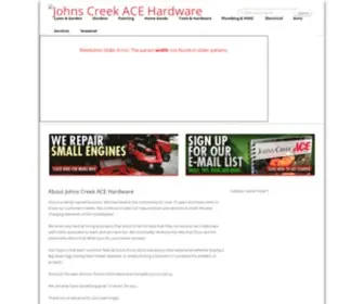 Acejohnscreek.com(Johns Creek ACE Hardware) Screenshot