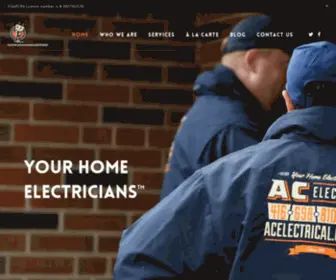 Acelectrical.ca(AC Electrical Contractors Ltd) Screenshot