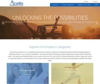 Acellapharma.com(A Specialty Pharmaceutical Company) Screenshot