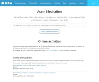 Acem.com(Acem Meditation) Screenshot