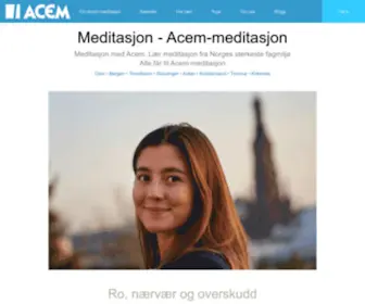 Acem.no(Meditasjon lærer du av Acem) Screenshot