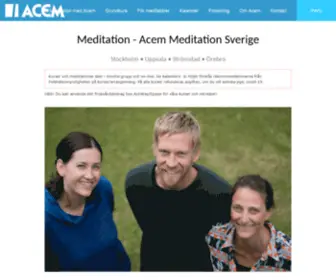 Acem.se(Acem Meditation Sverige) Screenshot