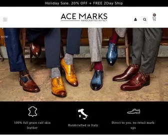 Acemarks.com(Ace Marks Handcrafted Italian Dress Shoes) Screenshot