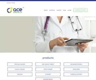 Acemedicalco.com(Ace Medical Co) Screenshot