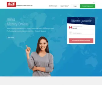 Acemoneytransfer.ca(Send Money Online) Screenshot