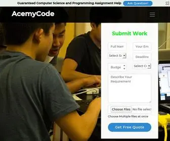 Acemycode.com(Computer Science and Programming Homework Help) Screenshot