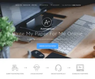Acemypaper.com(Write My Paper Service) Screenshot
