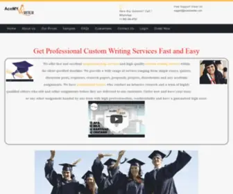 Acemywriter.com(Custom Writing services) Screenshot