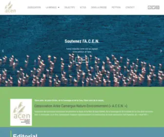 Acen-Asso.fr(Association Camargue Environnement) Screenshot