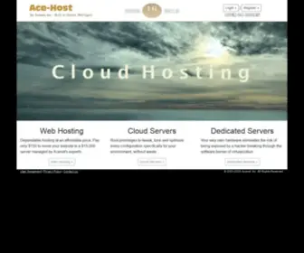 Acenet.us(Web Hosting) Screenshot