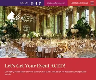 Aceofevents.com(Ace of Events) Screenshot