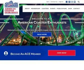 Aceonline.org(American Coaster Enthusiasts (ACE)) Screenshot
