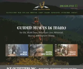 Aceoutfitters.com(Idaho Guided Hunting Trips) Screenshot