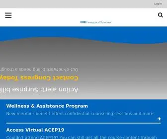 Acep.org(Home Page) Screenshot