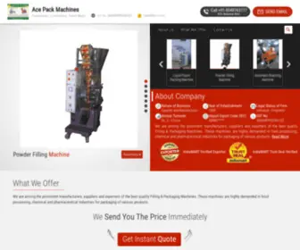 Acepackmachines.com(Ace Pack Machines) Screenshot