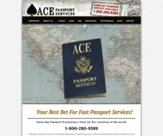 Acepassport.com(Ace Passport Services) Screenshot