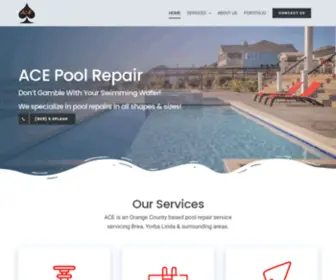 Acepoolrepairs.com(Pool Repair) Screenshot