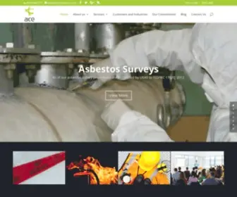 Acepsi.com(Asbestos Consultants Europe) Screenshot