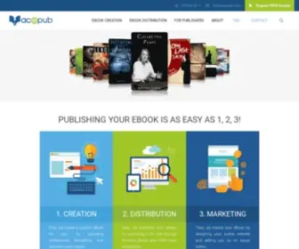 Acepub.com(Publishing Services Company) Screenshot