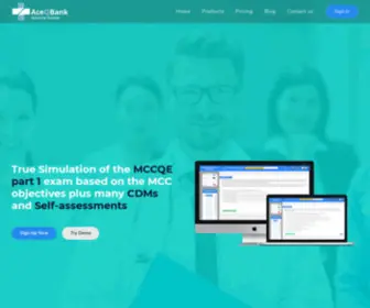 Aceqbank.com(Ace Qbank Canada) Screenshot