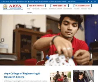 Acerc.org(Arya Group of top engineering college in Jaipur) Screenshot