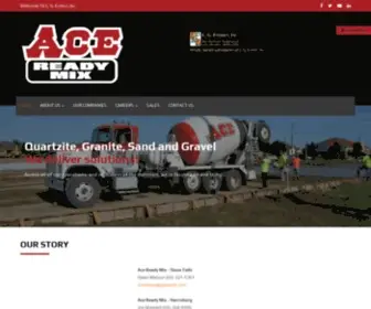 Acereadymix.com(ACE Ready Mix) Screenshot