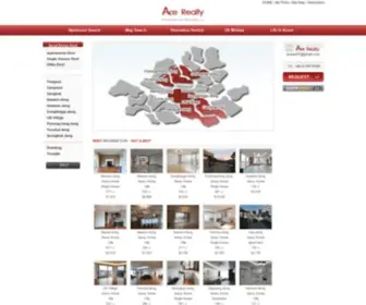 Acerealty.co.kr(Korea Real Estate and Relocation) Screenshot