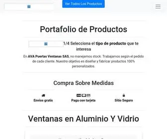 Acerovidrioaluminio.com(Cotizador Virtual) Screenshot